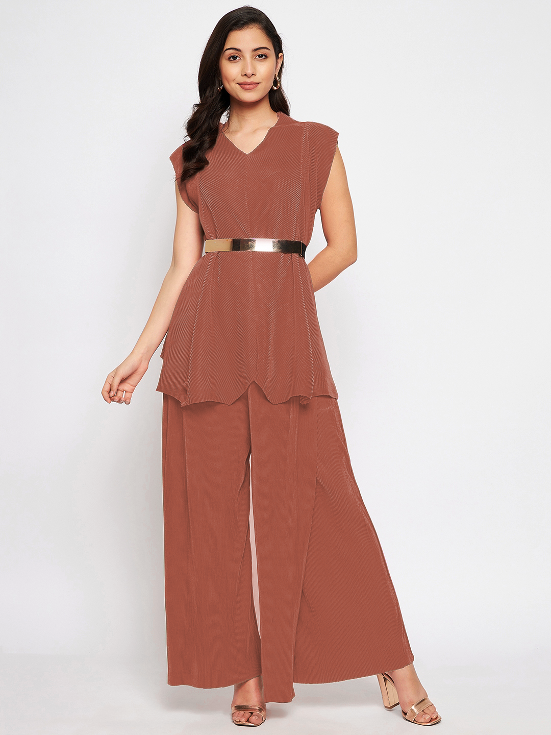 Criss Cross Pleated Top