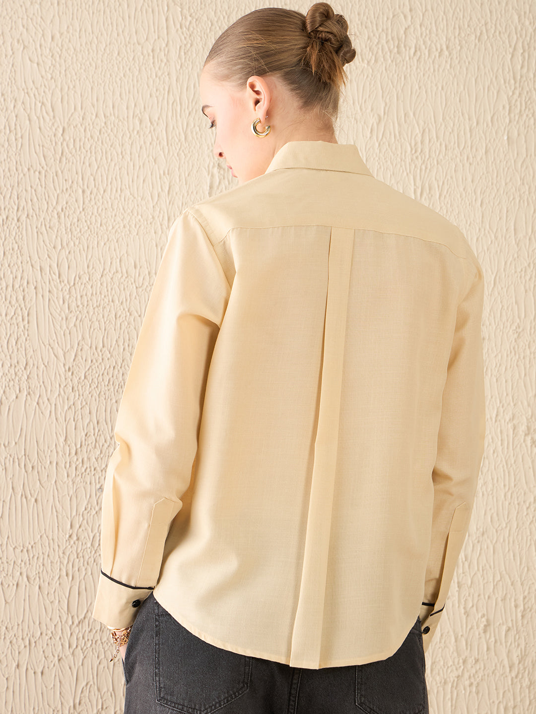 Floral Embroidered Linen Shirt