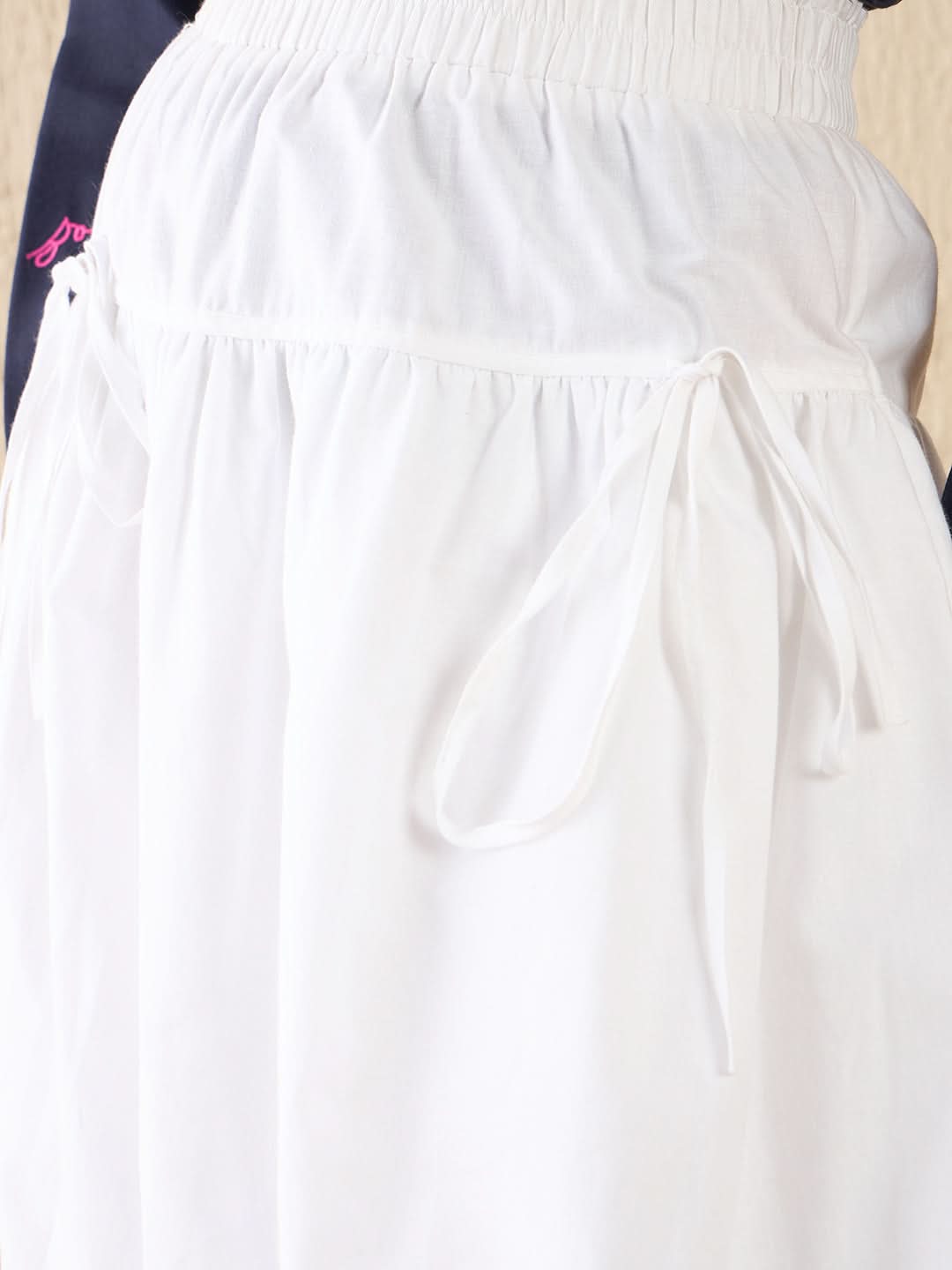Bubble Cotton Midi Skirt