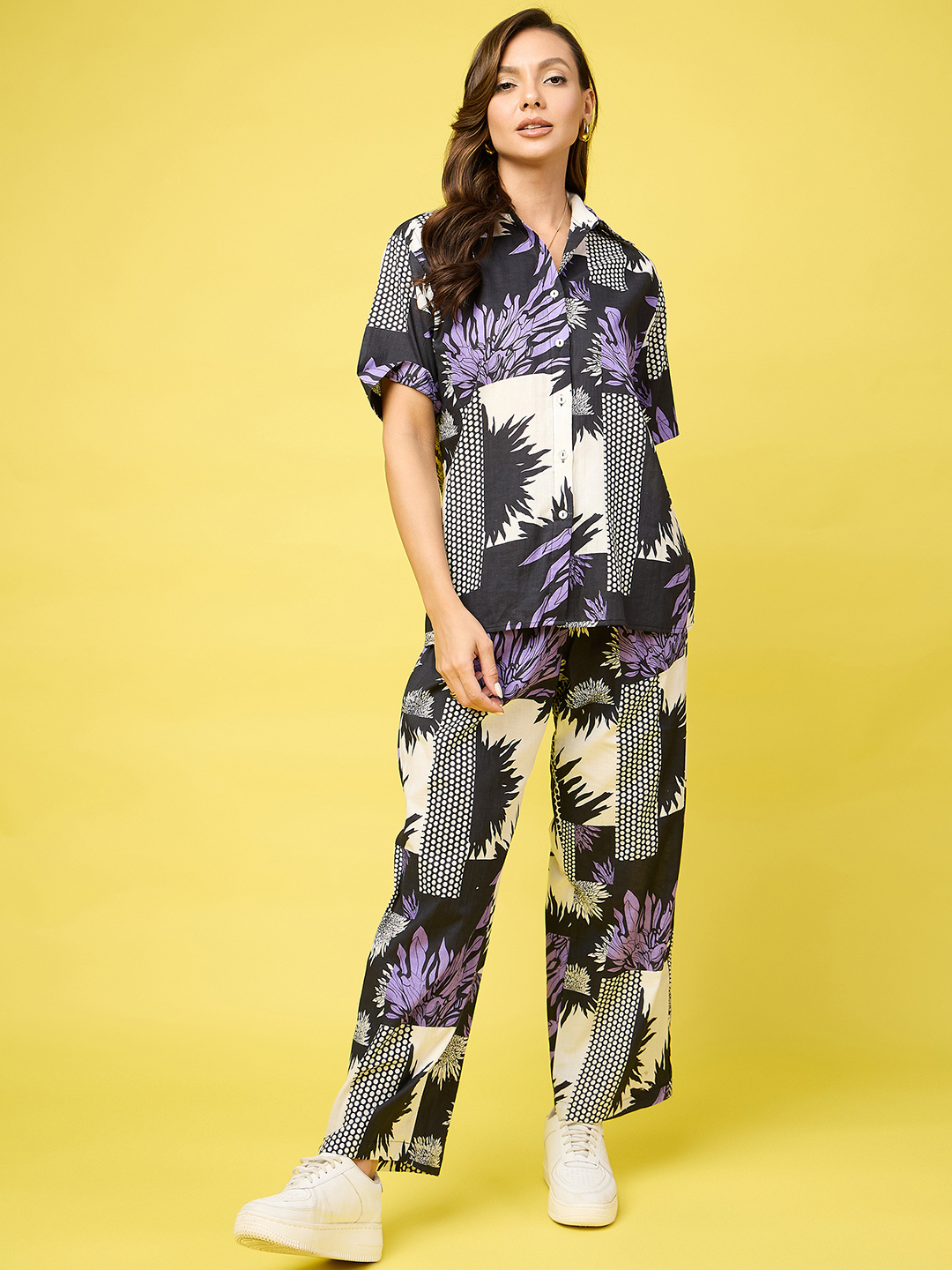 Printed Two Piece Cotton Coord Set