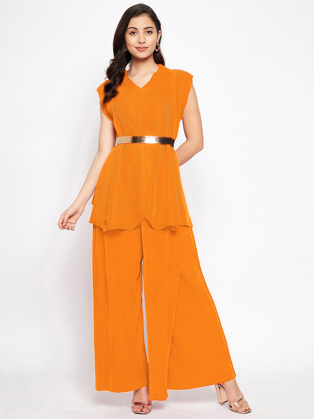Criss Cross Pleated Top