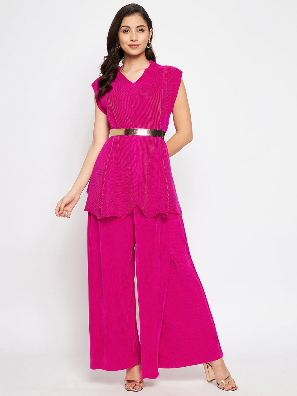 Criss Cross Pleated Top