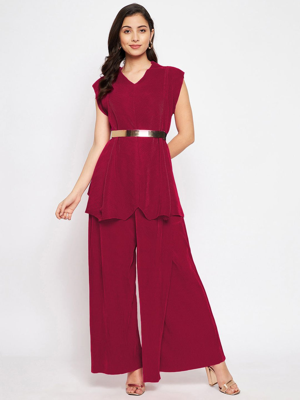 Criss Cross Pleated Top