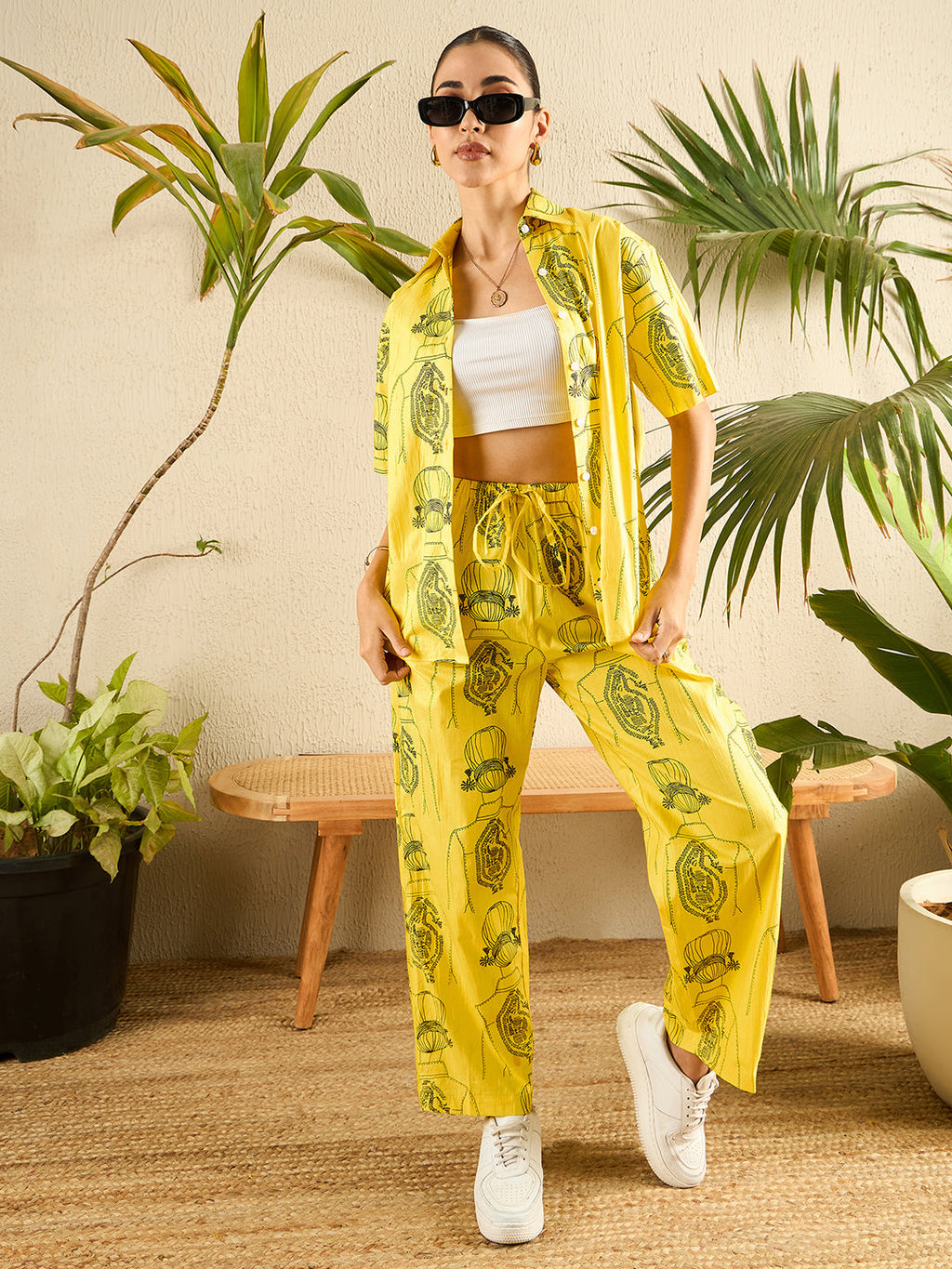 Printed Two Piece Cotton Coord Set