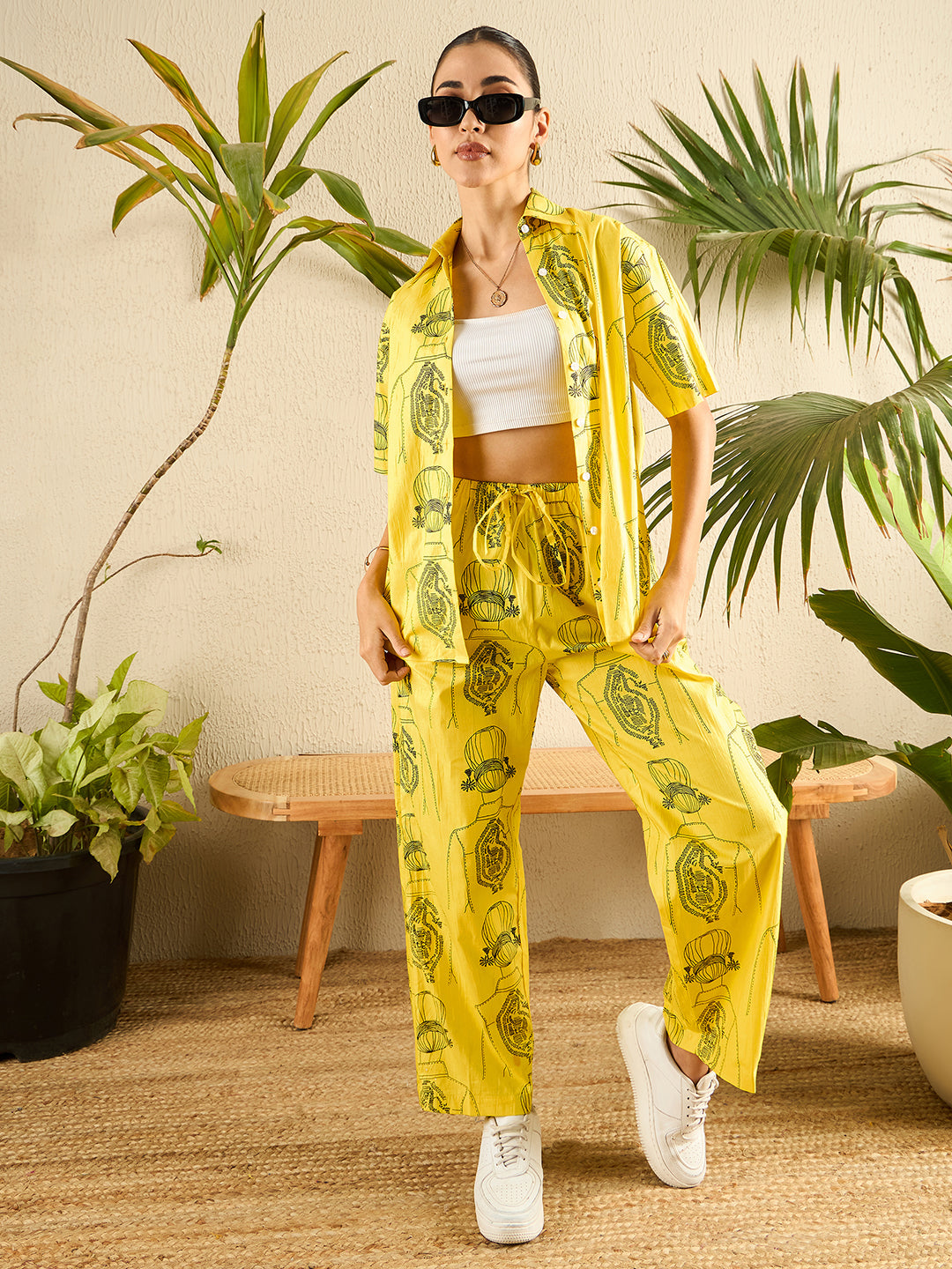 Printed Two Piece Cotton Coord Set
