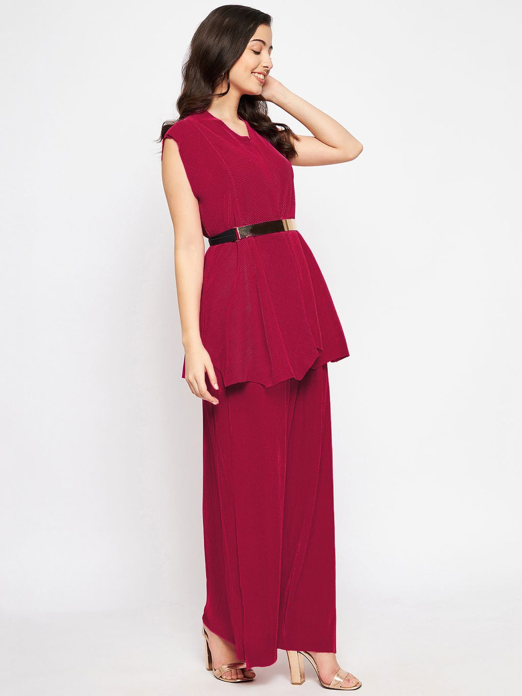 Criss Cross Pleated Top