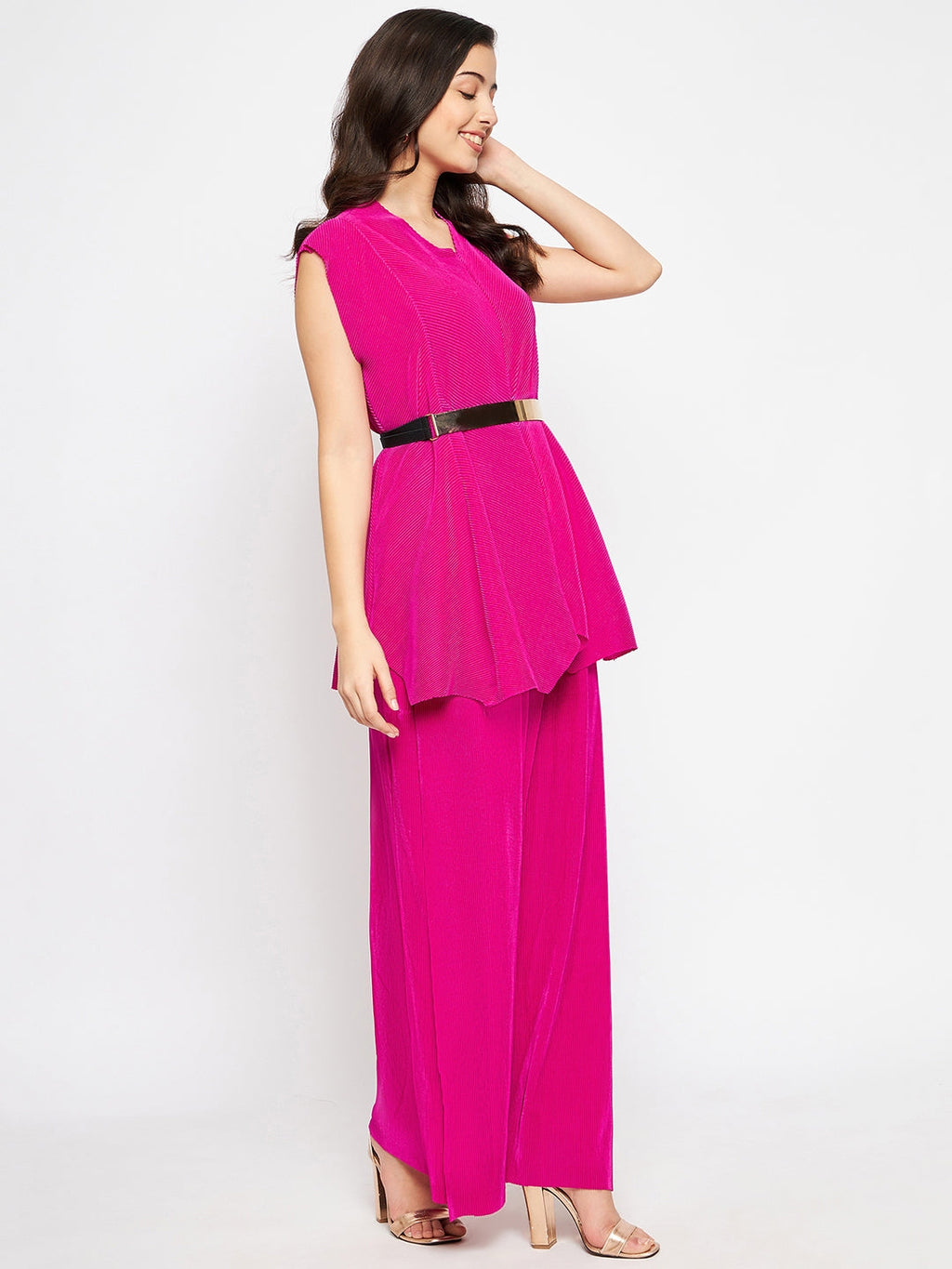 Criss Cross Pleated Top