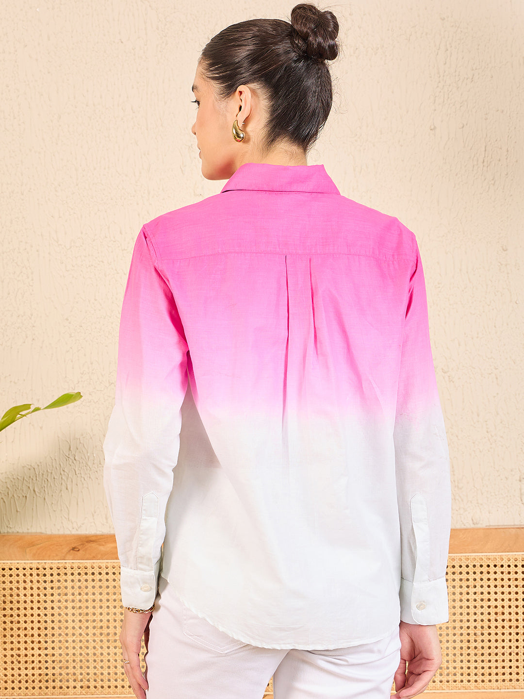 Printed Cotton Ombre Shirt