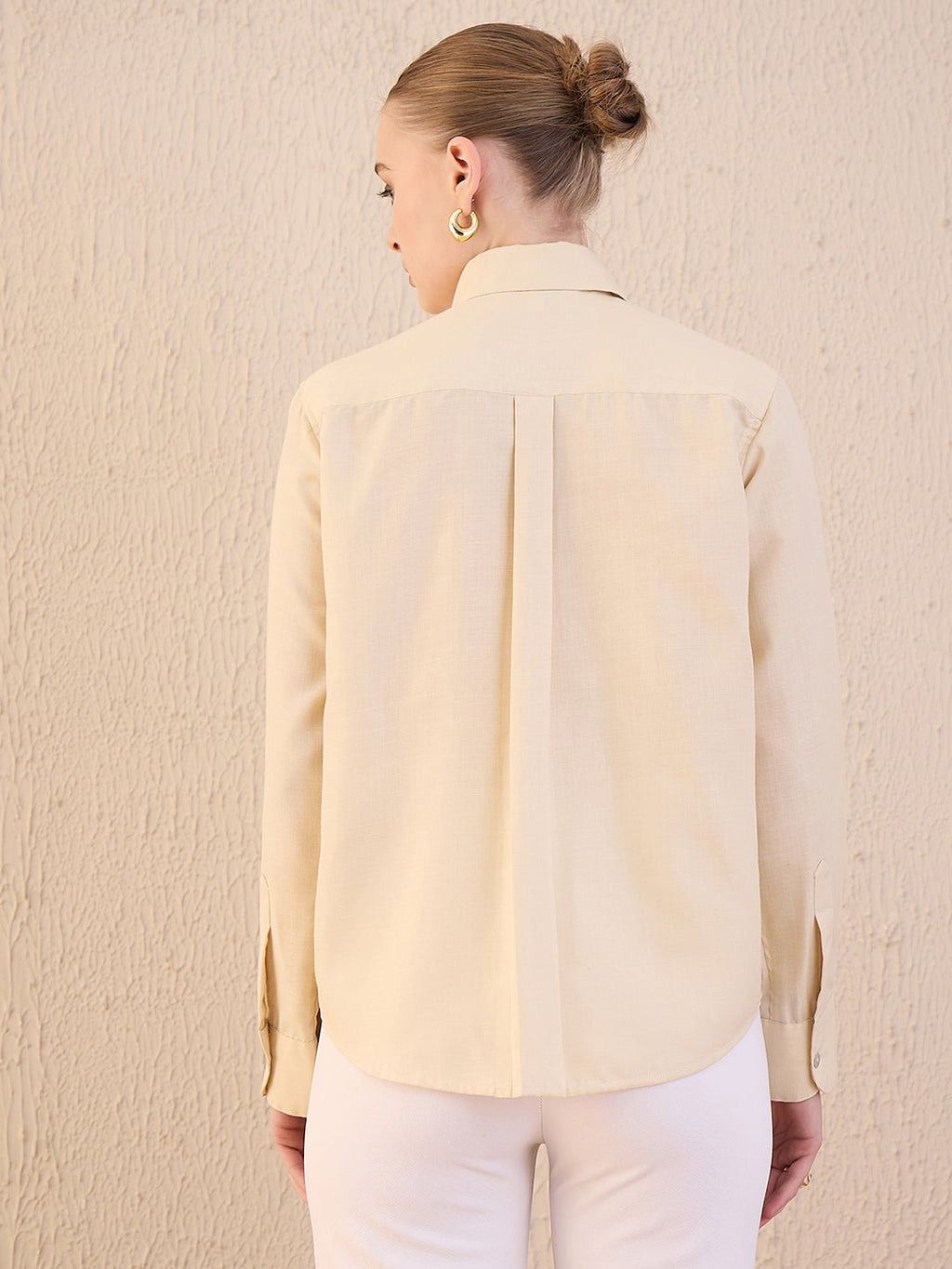 Floral Embroidered Linen Shirt
