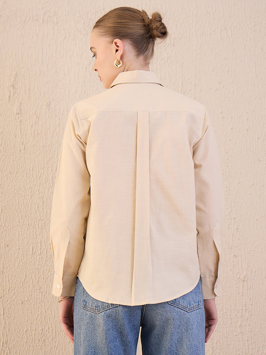 Floral Embroidered Linen Shirt