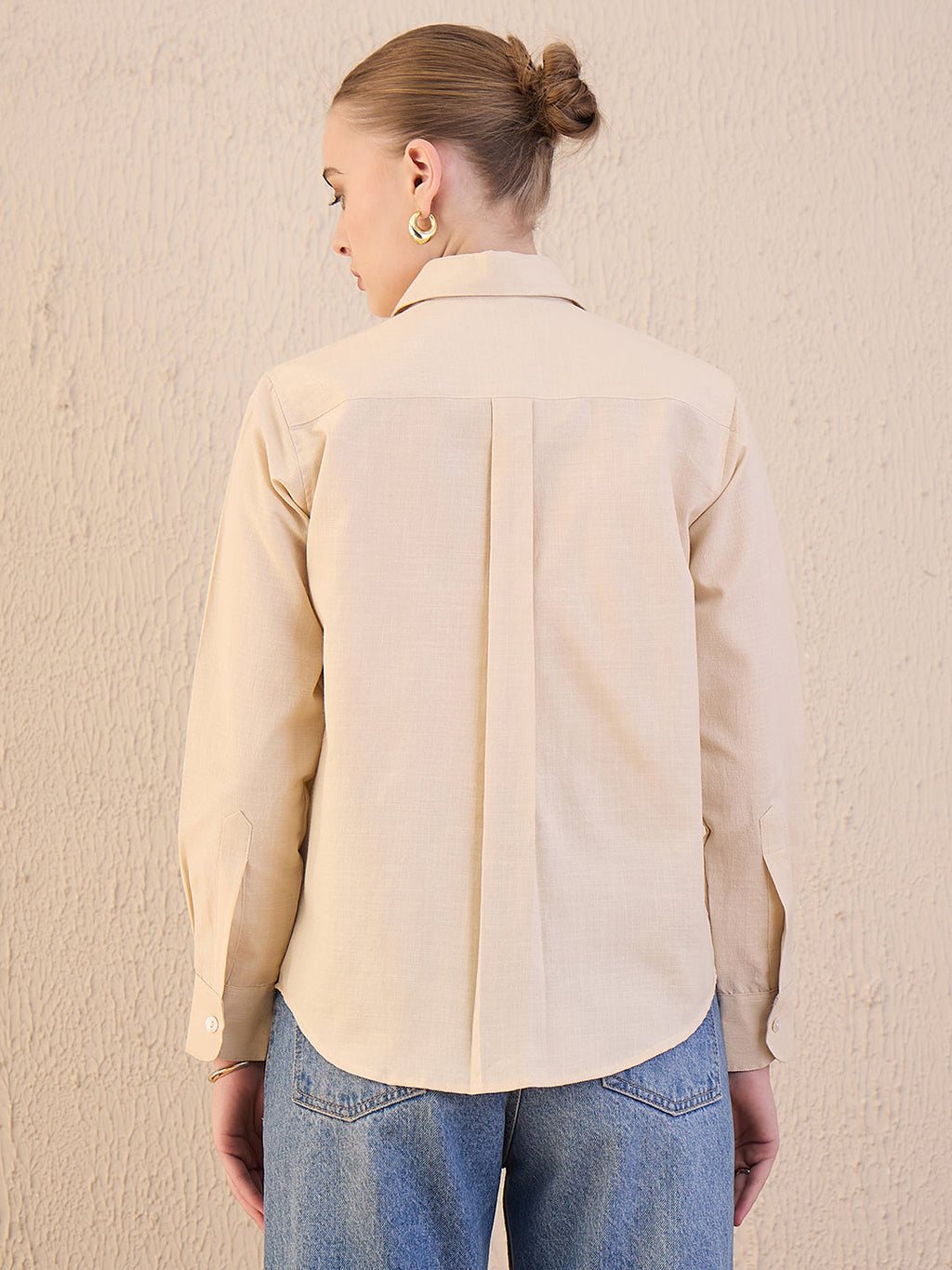 Floral Embroidered Linen Shirt