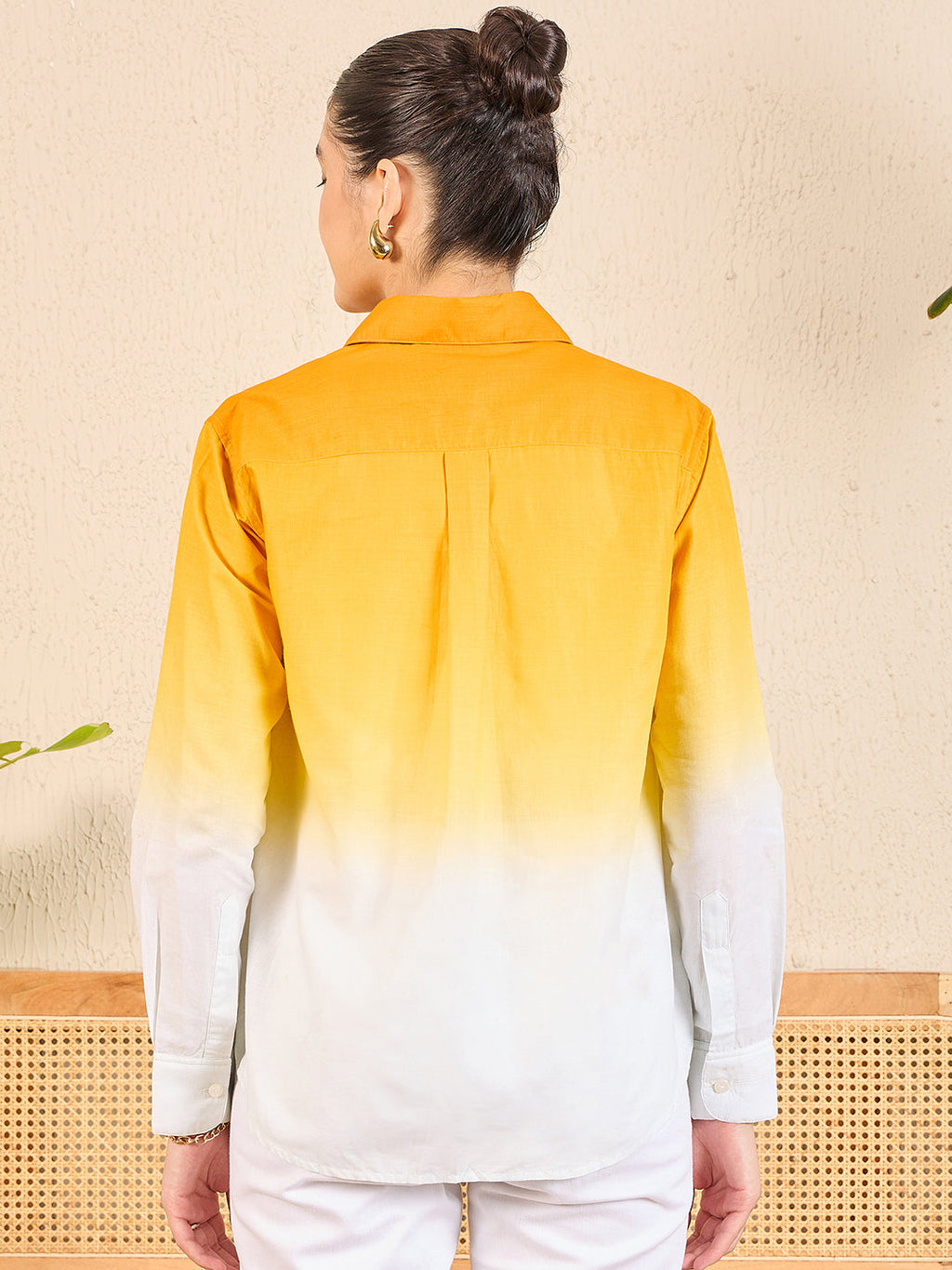 Printed Cotton Ombre Shirt