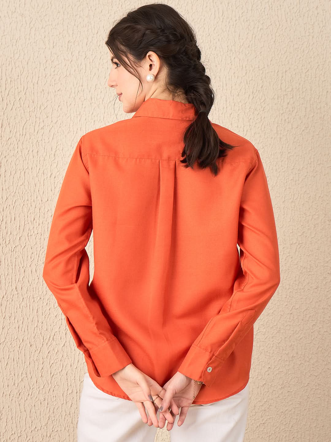 Embroidered  Linen Shirt
