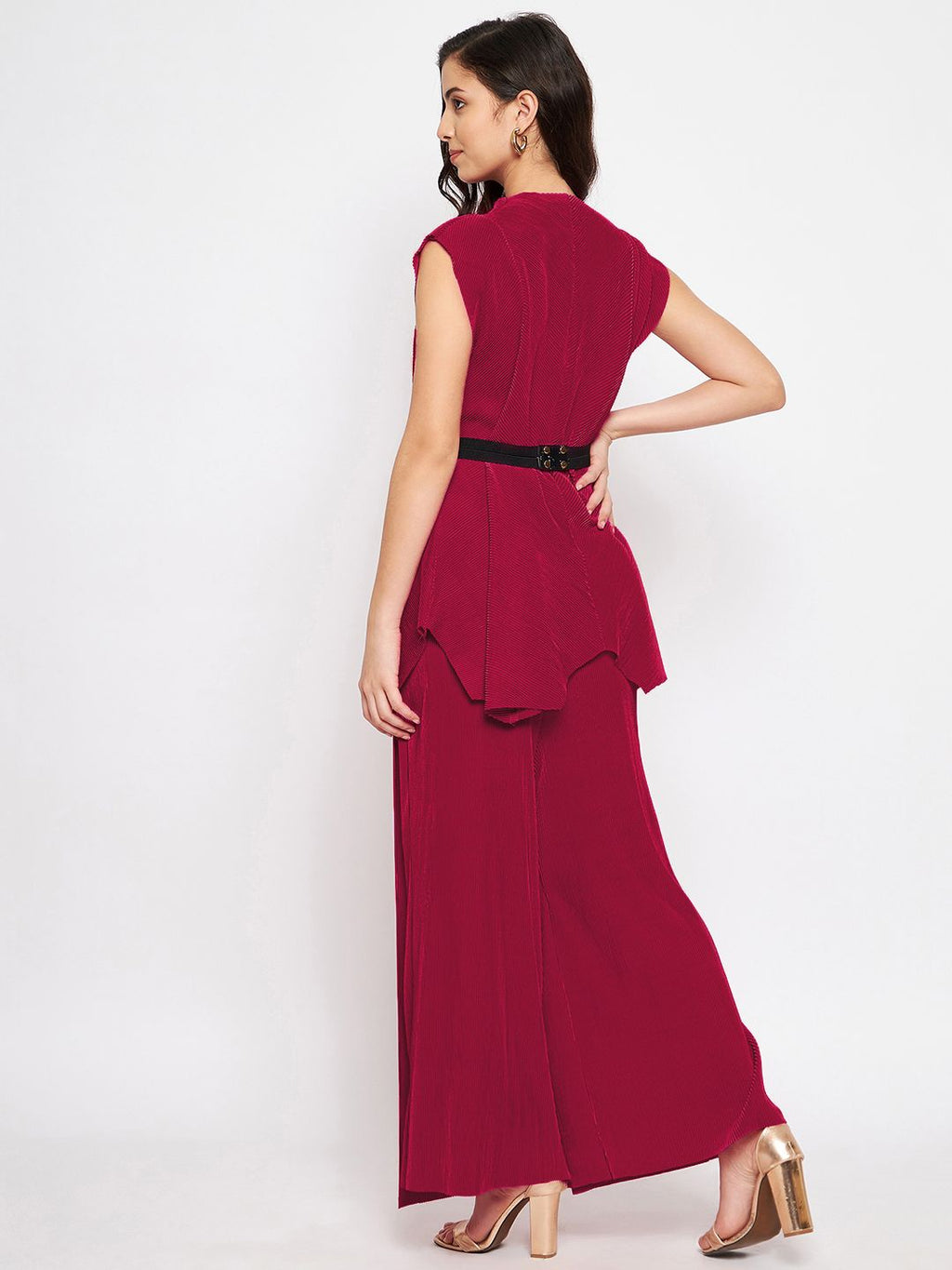Criss Cross Pleated Top