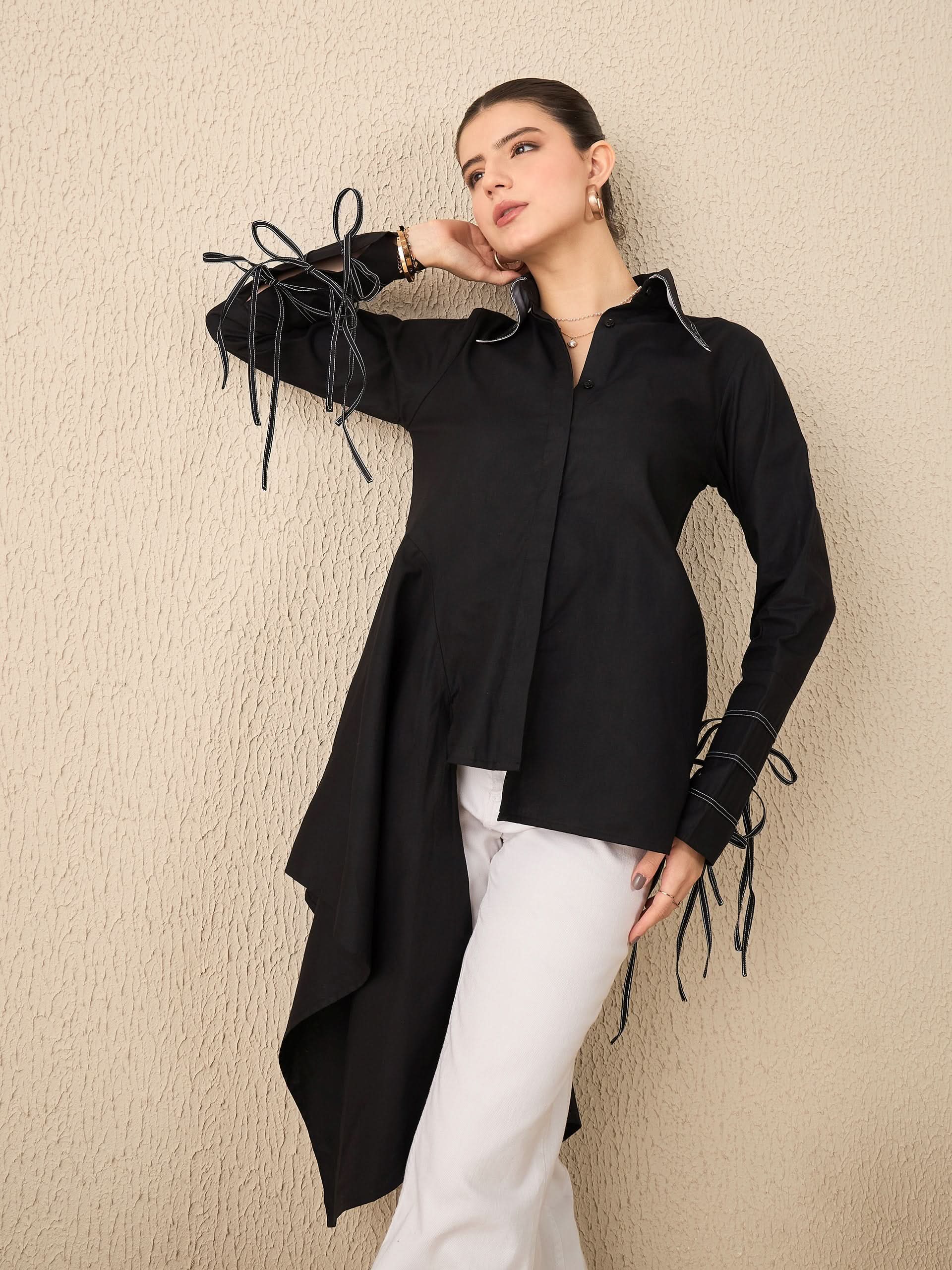 Asymmetrical Drape Shirt