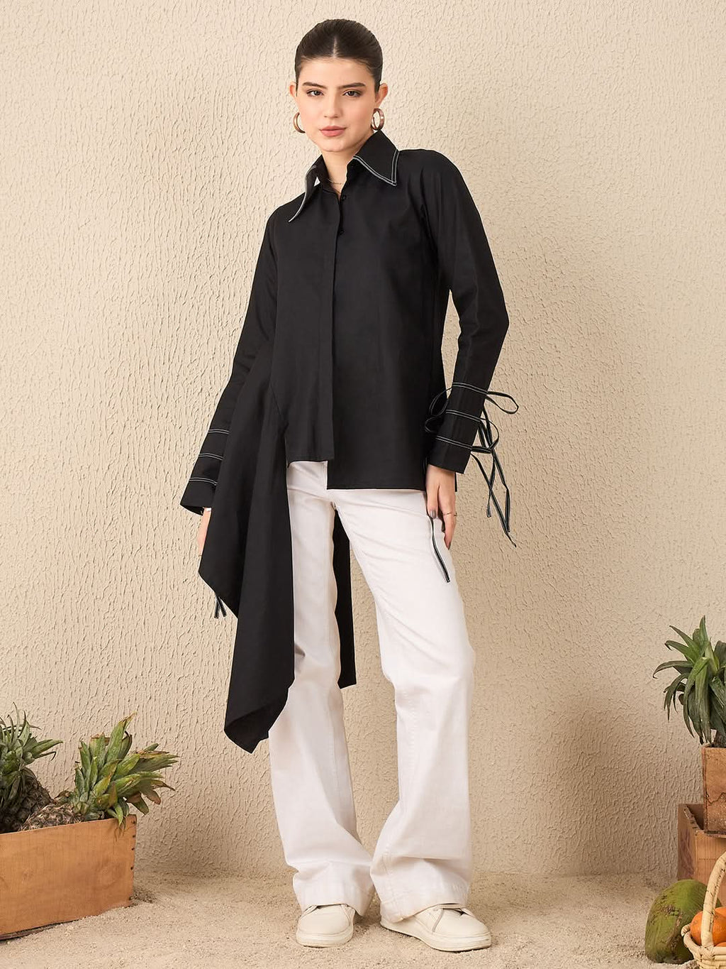 Asymmetrical Drape Shirt