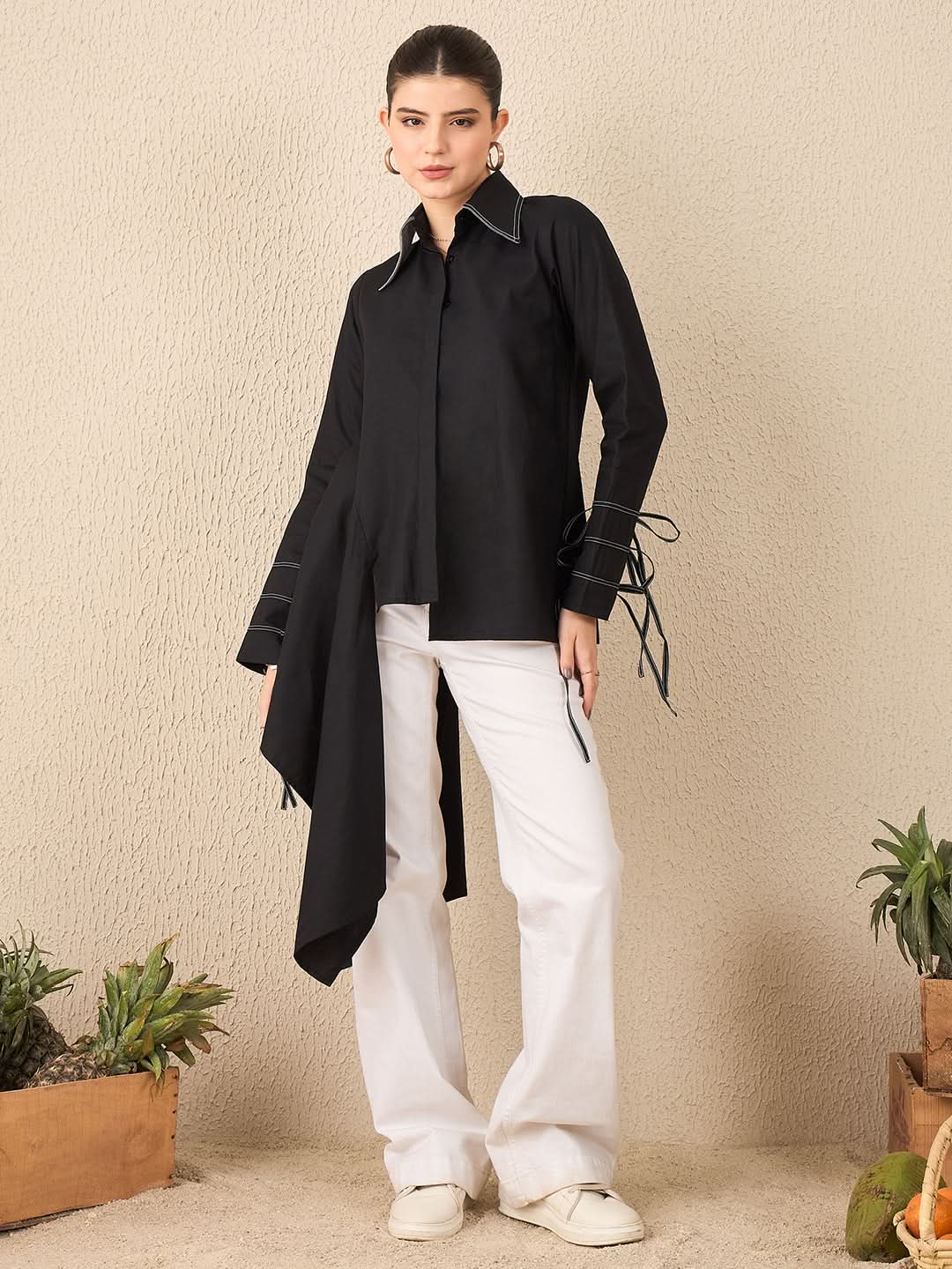 Asymmetrical Drape Shirt