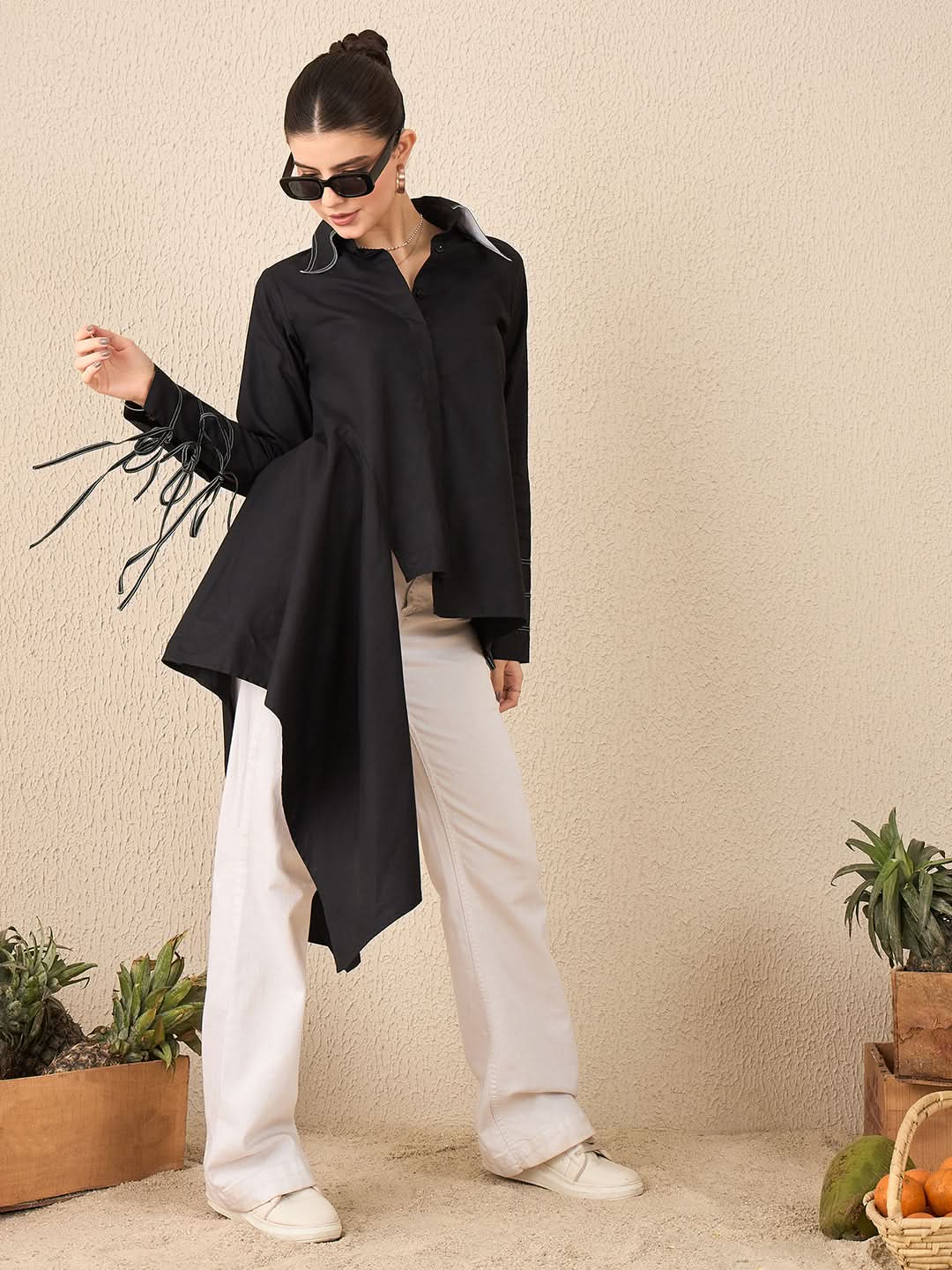 Asymmetrical Drape Shirt